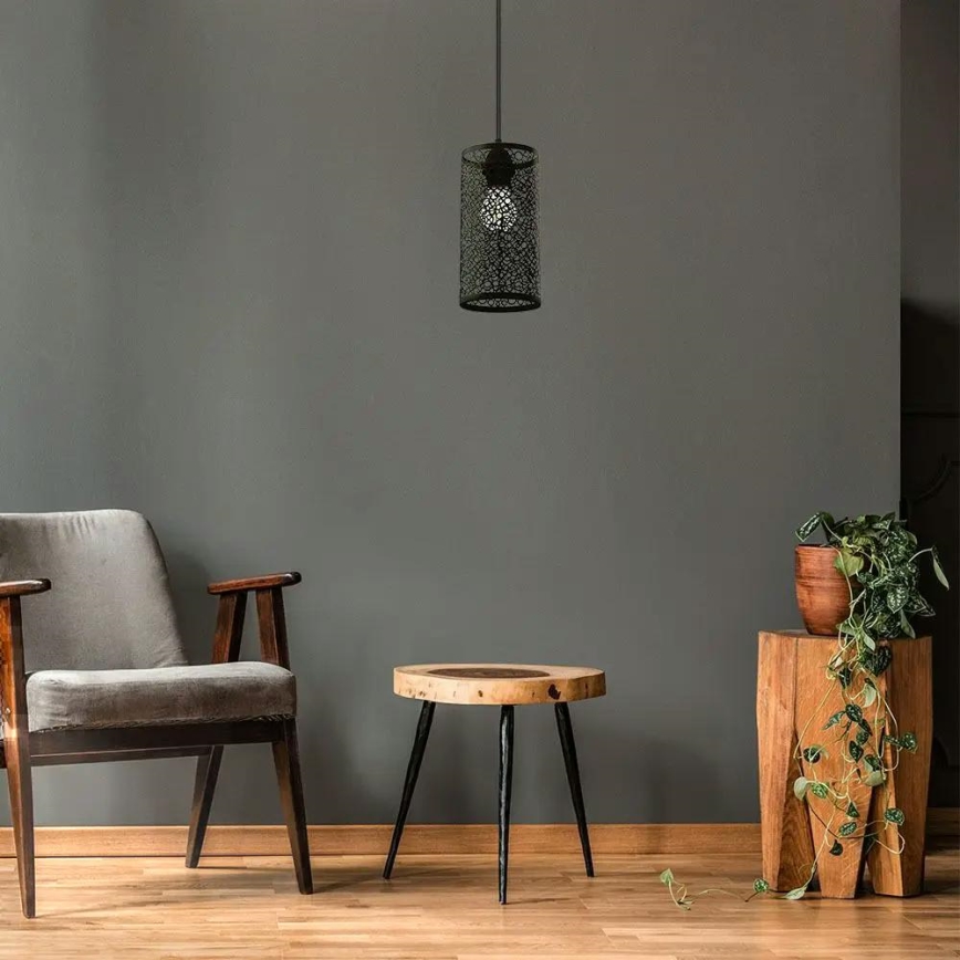 Lustră pe cablu 1xE27/60W/230V neagră