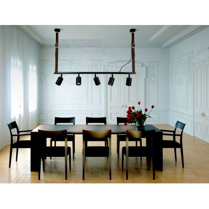 Lustră pe cablu 5xGU10/25W/230V Zambelis 22224