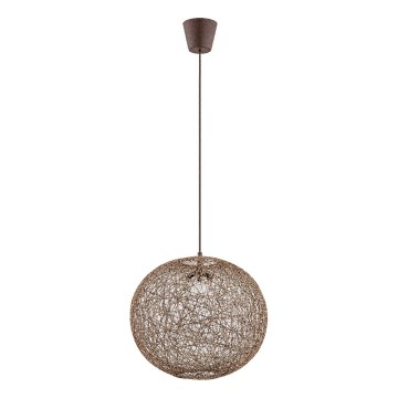 Lustră pe cablu ABAKA 1xE27/15W/230V maro
