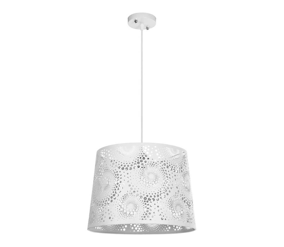 Lustră pe cablu ABAZUR 1xE27/60W/230V alb