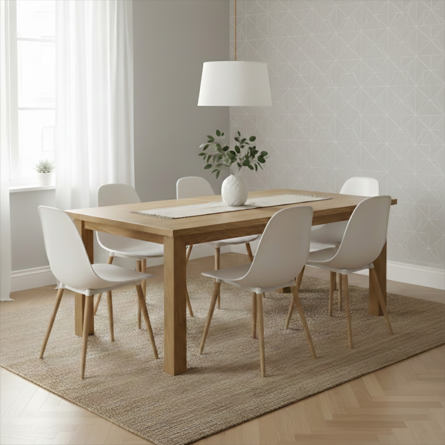 Lustră pe cablu AIDA 1xE27/60W/230V, diam. 35 cm, stejar/maro/alb