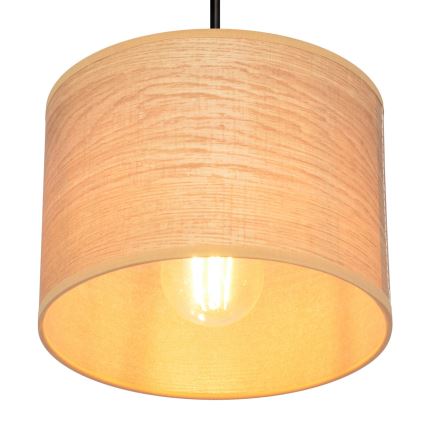 Lustră pe cablu ALBA 1xE27/15W/230V d. 20 cm maro/negru