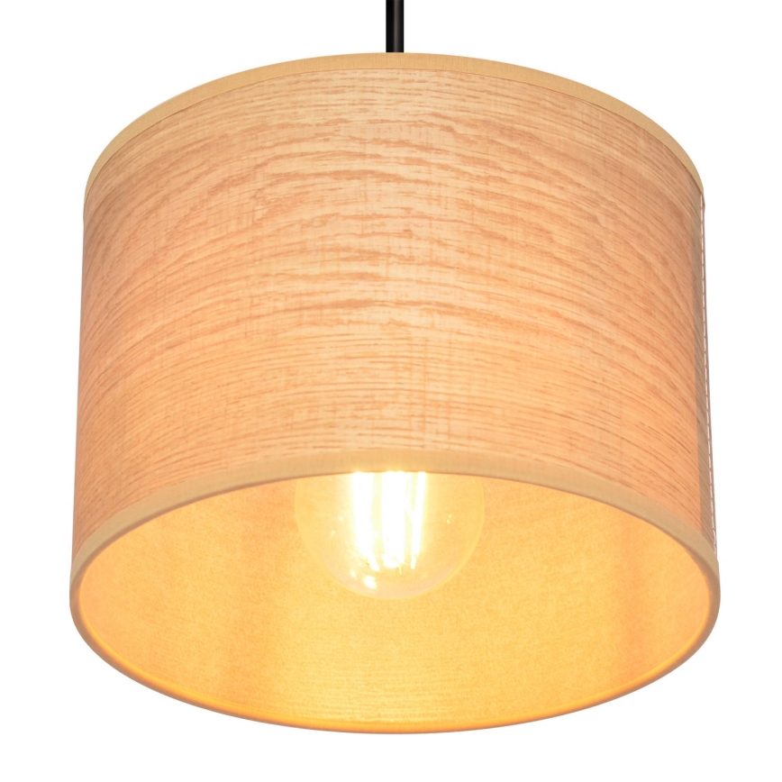 Lustră pe cablu ALBA 1xE27/15W/230V d. 20 cm maro/negru