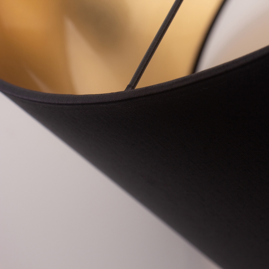 Lustră pe cablu ALBA 1xE27/15W/230V d. 40 cm neagră/aurie