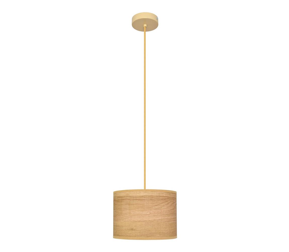 Lustră pe cablu ALBA 1xE27/60W/230V d. 20 cm maro