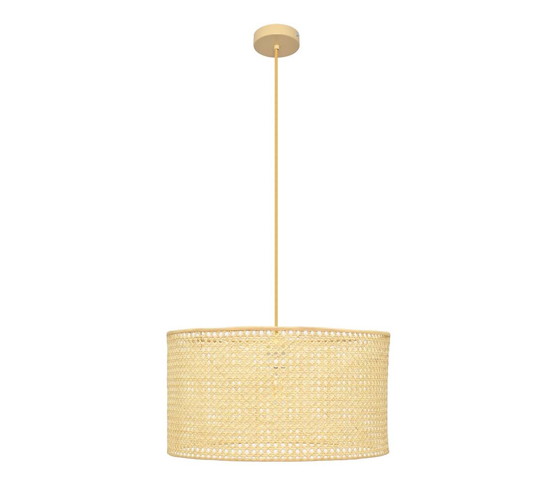 Lustră pe cablu ALBA 1xE27/60W/230V d. 45 cm ratan