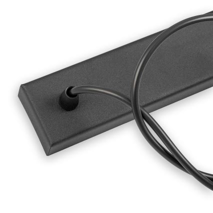 Lustră pe cablu ALBA 3xE27/15W/230V negru/maro