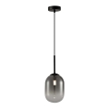 Lustră pe cablu ALIAS 1xG9/8W/230V d. 12 cm negru/gri