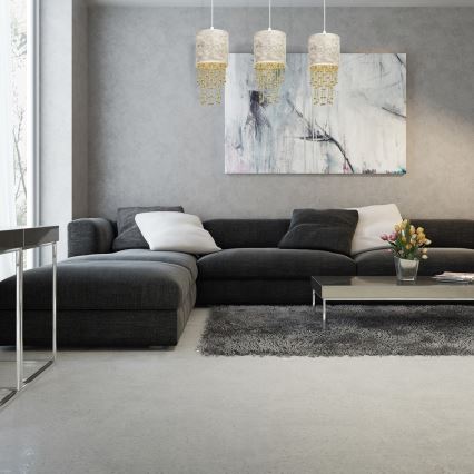 Lustră pe cablu ALMERIA 3xE27/60W/230V