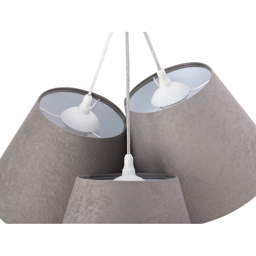 Lustră pe cablu AMBROSIA 3xE27/60W/230V