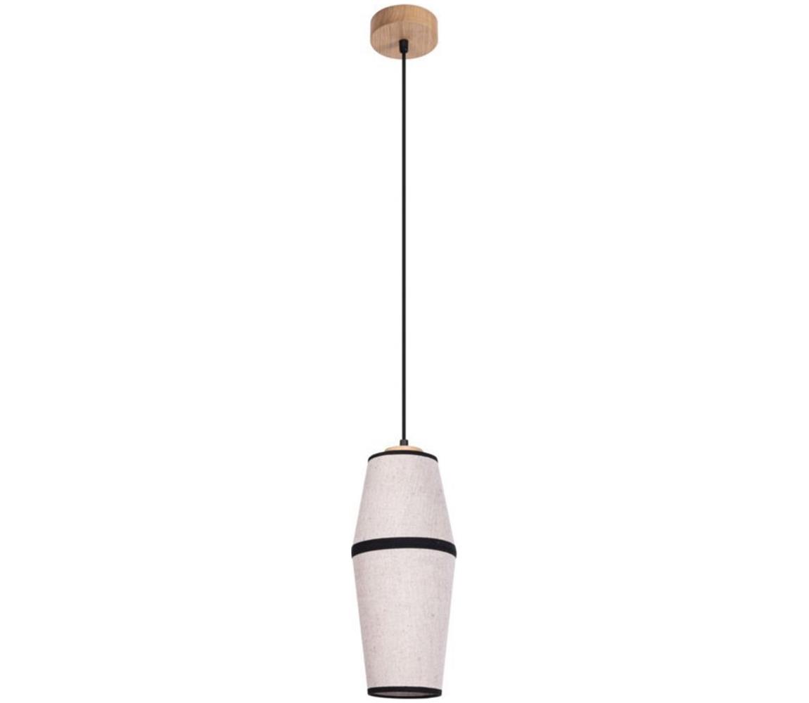 Lustră pe cablu AMIGO 1xE27/25W/230V stejar  1691074