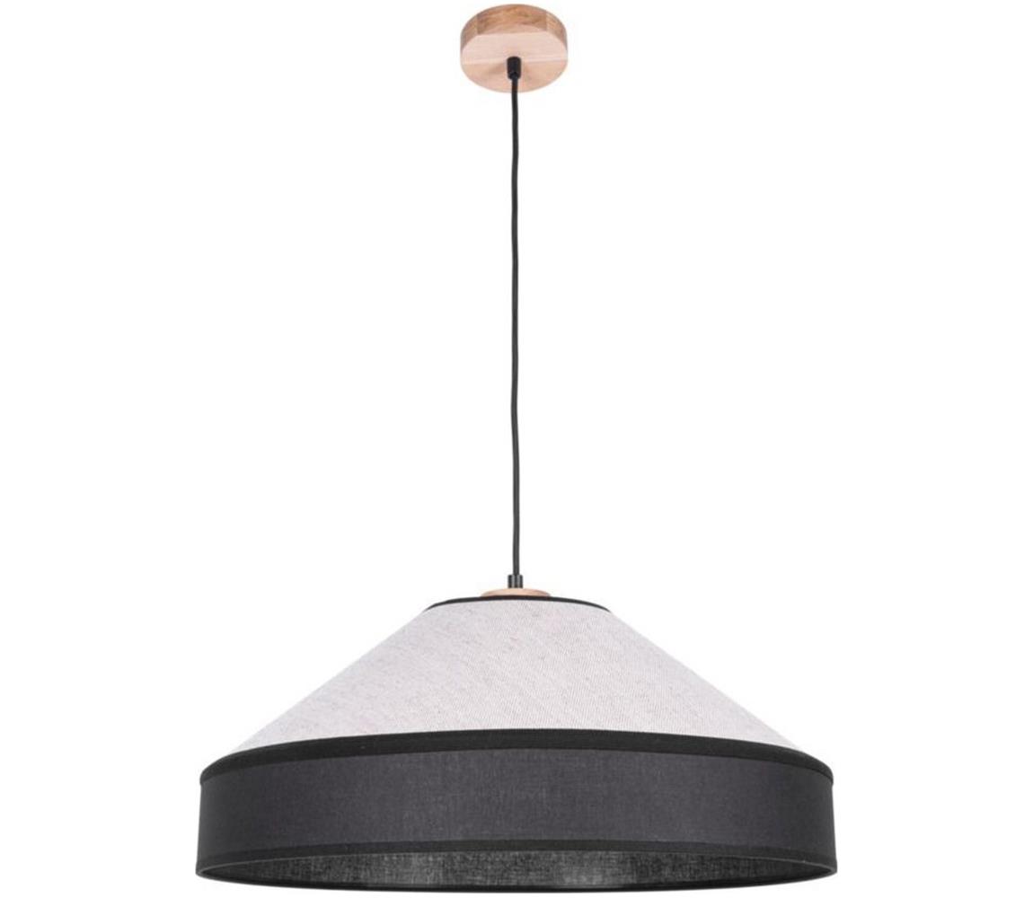 Lustră pe cablu AMIGO 1xE27/60W/230V stejar  16993174