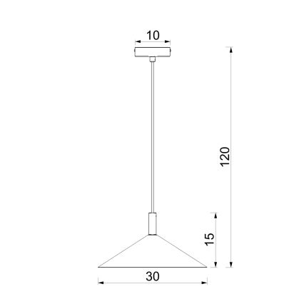 Lustră pe cablu ANEGA, 1x soclu GX53, 15 W, 230 V, diametru 30 cm, burgund