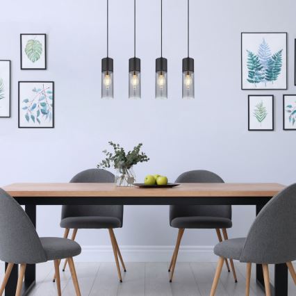 Lustră pe cablu 4xE27/25W/230V Globo