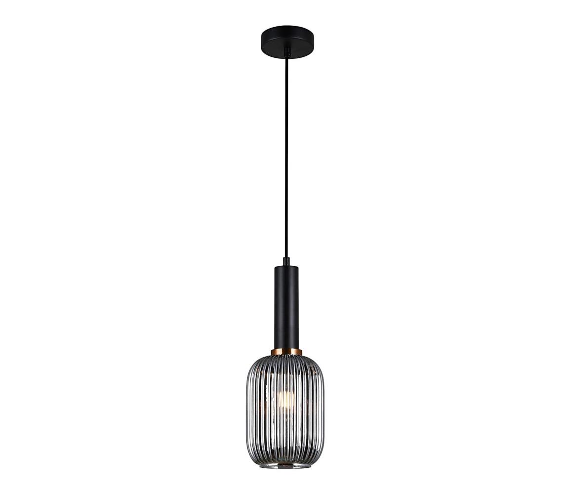 Lustră pe cablu ANTIOLA 1xE27/40W/230V 113 cm negru PND-5588-1M-BK+SG