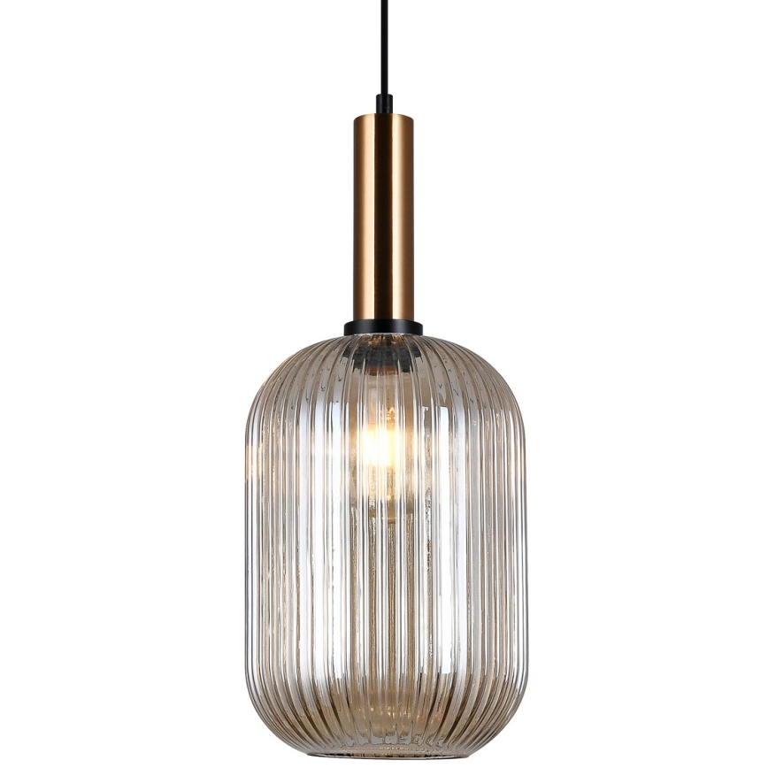 Lustră pe cablu ANTIOLA 1xE27/40W/230V 125 cm bronz ITALUX