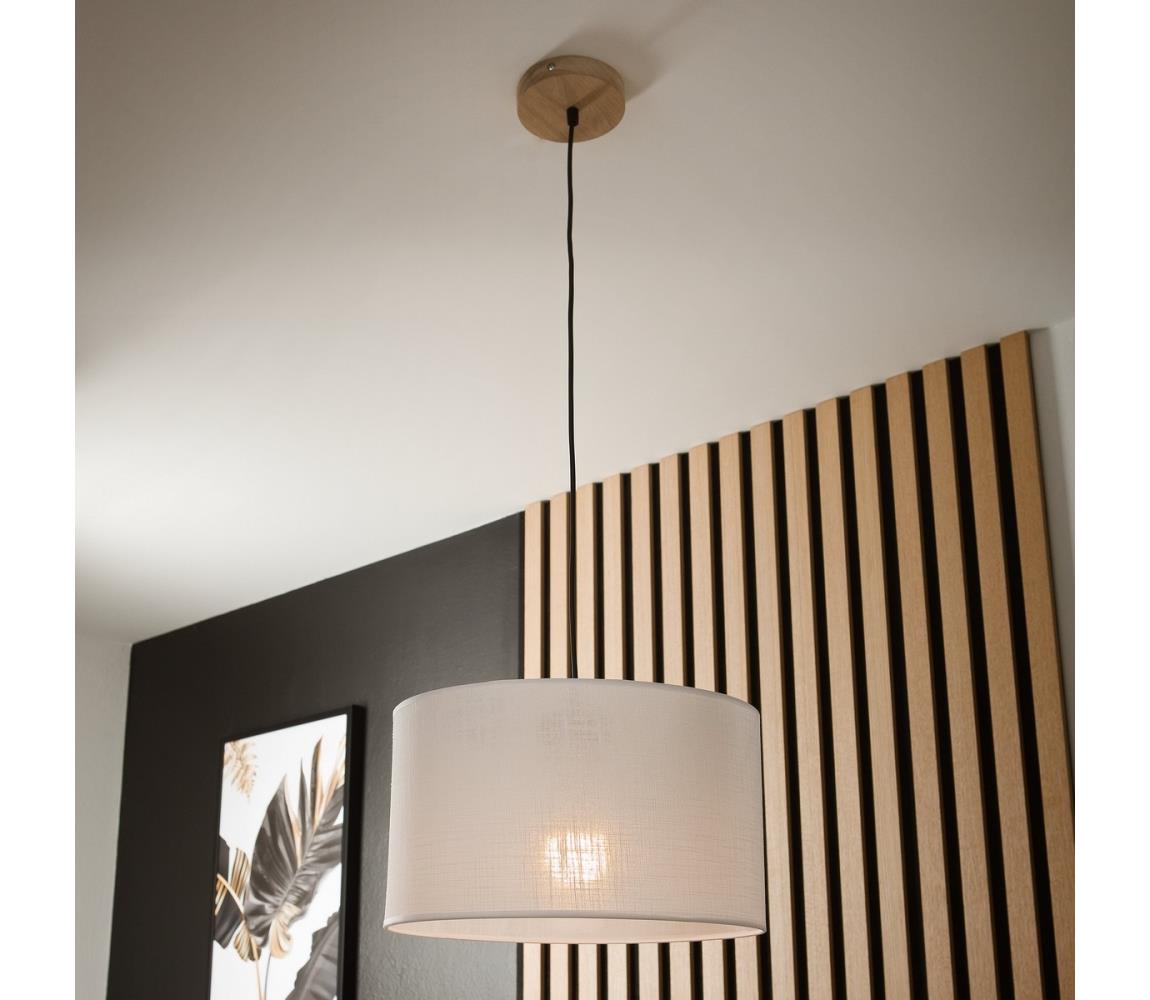 Lustră pe cablu ANTONIO 1xE27/60W/230V stejar