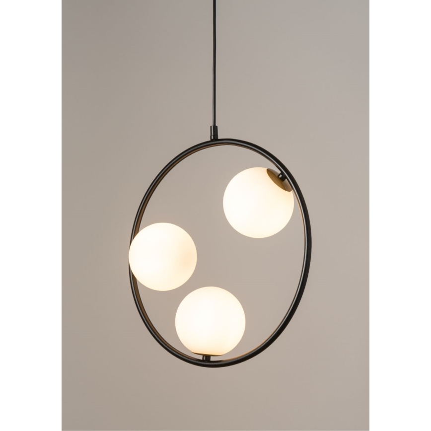 Lustră pe cablu AQUA 3xG9/12W/230V negru