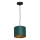 Lustră pe cablu ARDEN 1xE27/60W/230V d. 18 cm verde/auriu