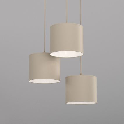 Lustră pe cablu ARDEN, 3xE27/15W/230V, Ø 30 cm, bej