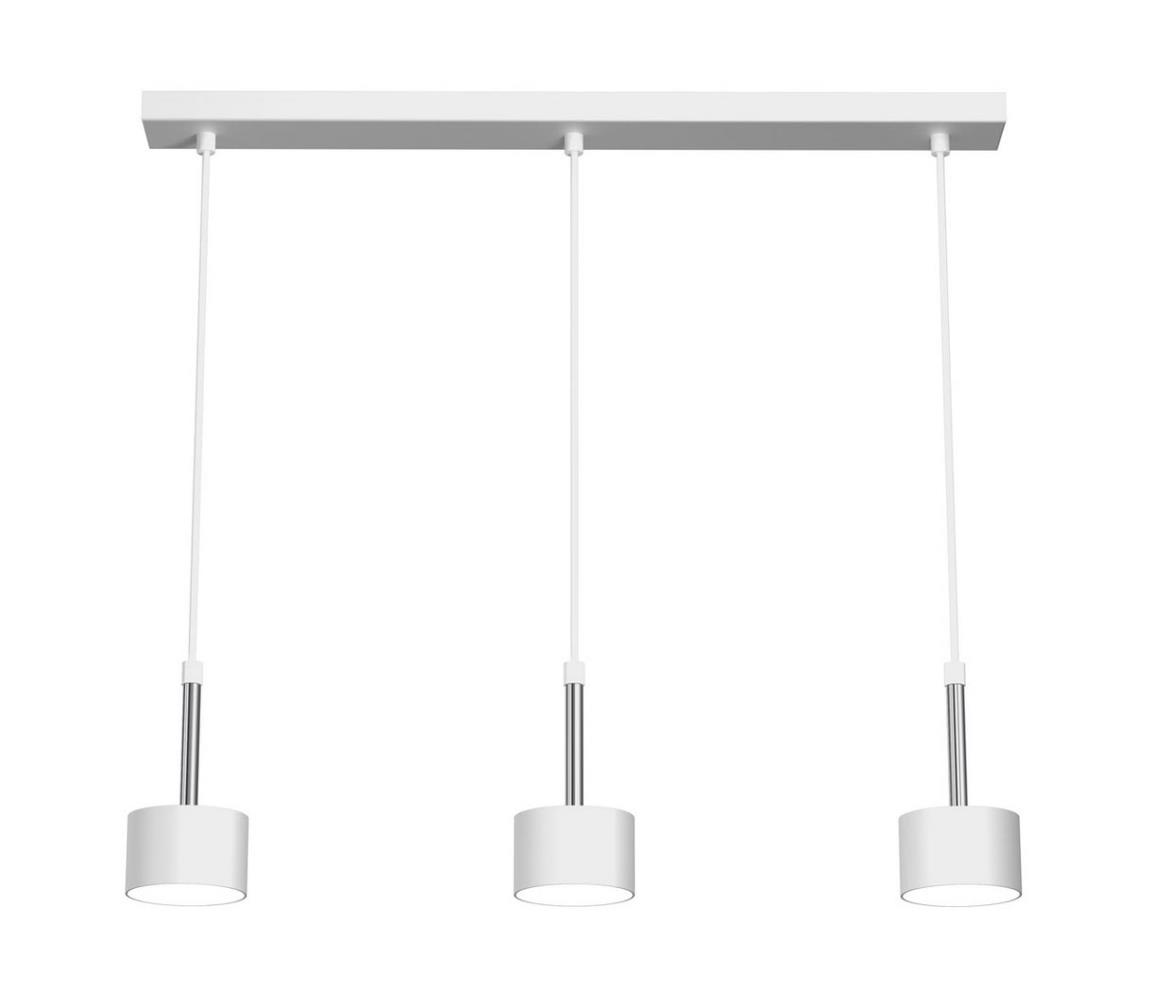 Lustră pe cablu ARENA 3xGX53/11W/230V albă/crom