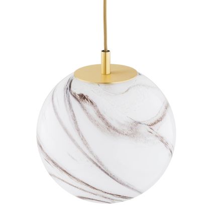 Lustră pe cablu Argon 8447 ALMIROS 1xE27/15W/230V d. 25 cm auriu