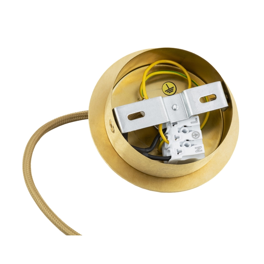 Lustră pe cablu Argon 8447 ALMIROS 1xE27/15W/230V d. 25 cm auriu