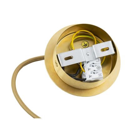 Lustră pe cablu Argon 8448 ALMIROS 1xE27/15W/230V d. 30 cm auriu