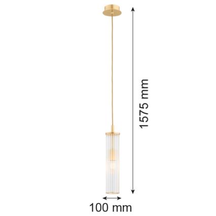 Lustră pe cablu Argon 8489 HAMPTON 1xE14/7W/230V auriu