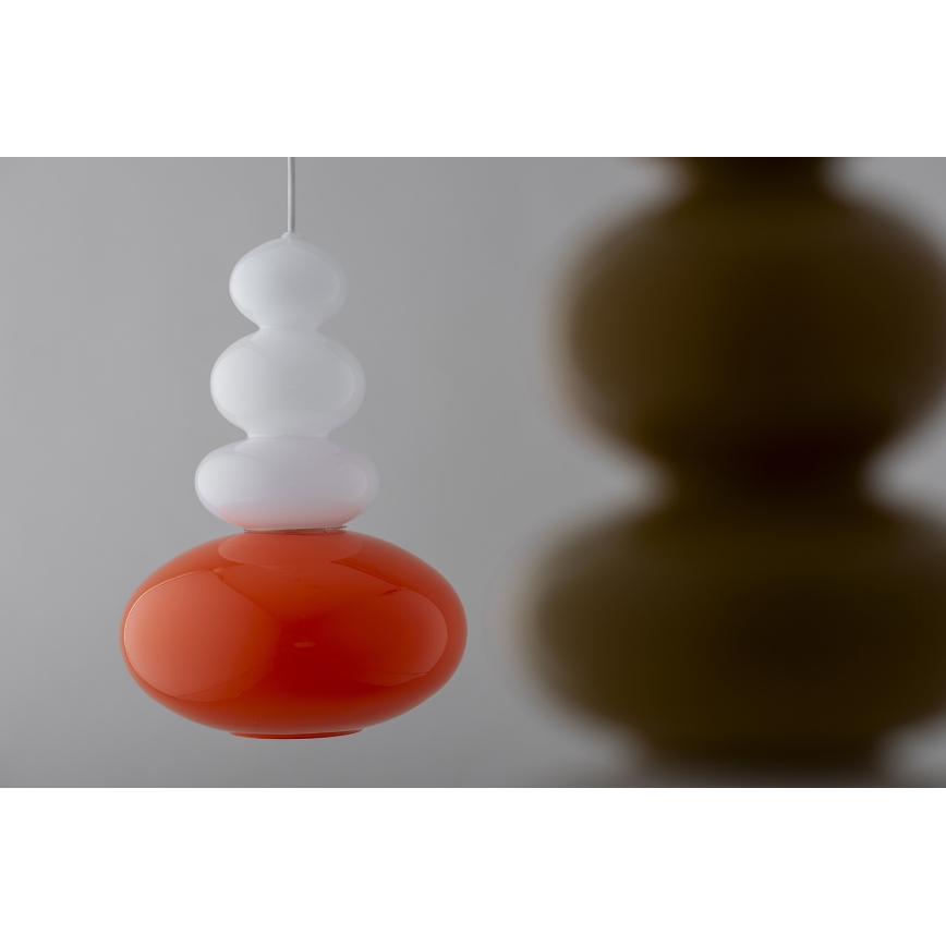 Lustră pe cablu Argon 8822 DIEGO 1xGU10/5W/230V alb/portocaliu