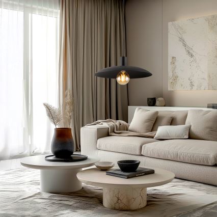 Lustră pe cablu ASTRA 1xE27/15W/230V d. 41 cm negru