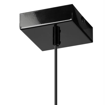 Lustră pe cablu ASTRID 1xE27/60W/230V negru lucios