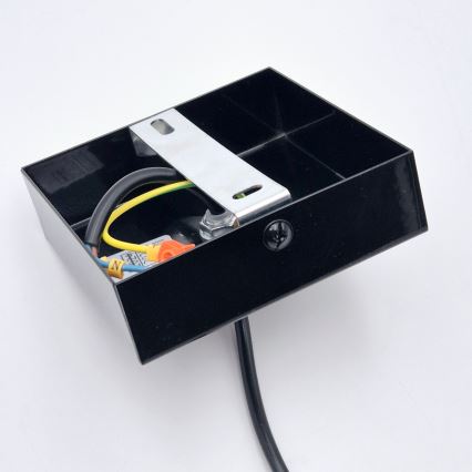 Lustră pe cablu ASTRID 1xE27/60W/230V negru lucios