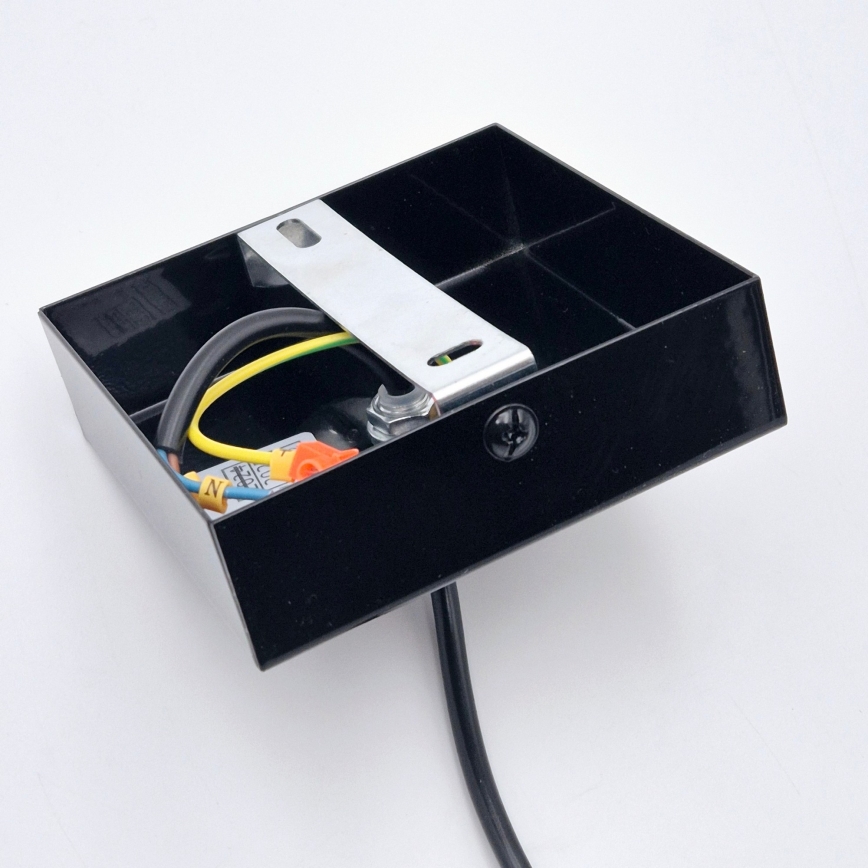 Lustră pe cablu ASTRID 1xE27/60W/230V negru lucios