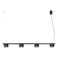 Lustră pe cablu AURA 4xGX53/10W/230V negru