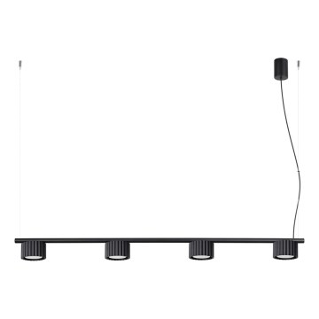Lustră pe cablu AURA 4xGX53/10W/230V negru