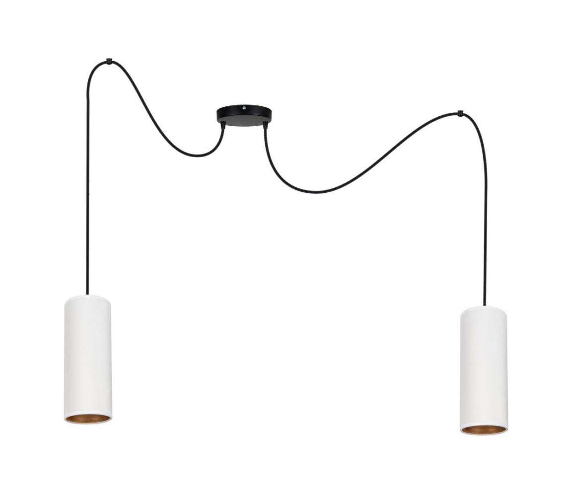 Lustră pe cablu AVALO 2xE27/60W/230V alb