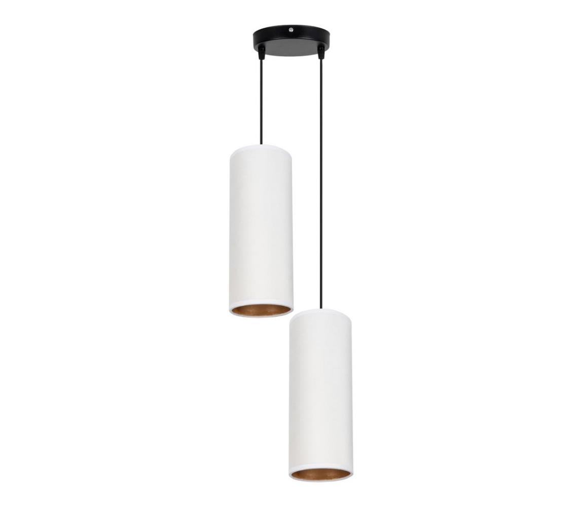 Lustră pe cablu AVALO 2xE27/60W/230V d. 20 cm albă
