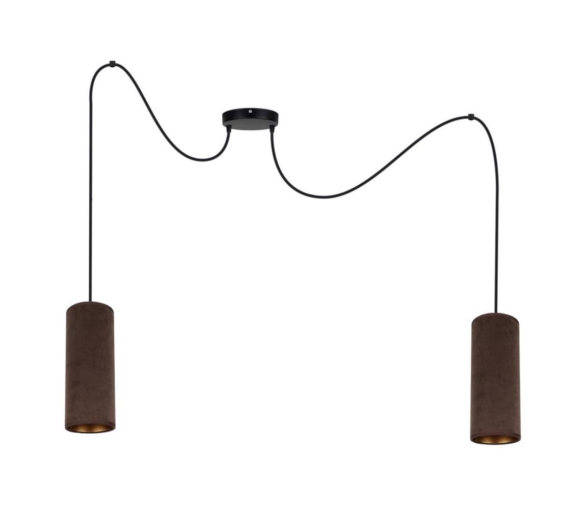 Lustră pe cablu AVALO 2xE27/60W/230V maro