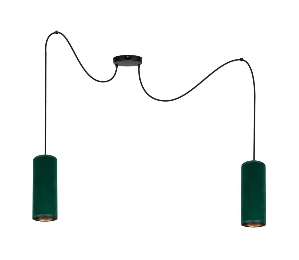 Lustră pe cablu AVALO 2xE27/60W/230V verde