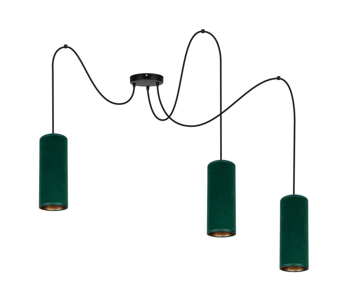 Lustră pe cablu AVALO 3xE27/60W/230V verde