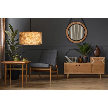 Lustră pe cablu AXEL 1xE27/60W/230V bej/maro d. 40cm