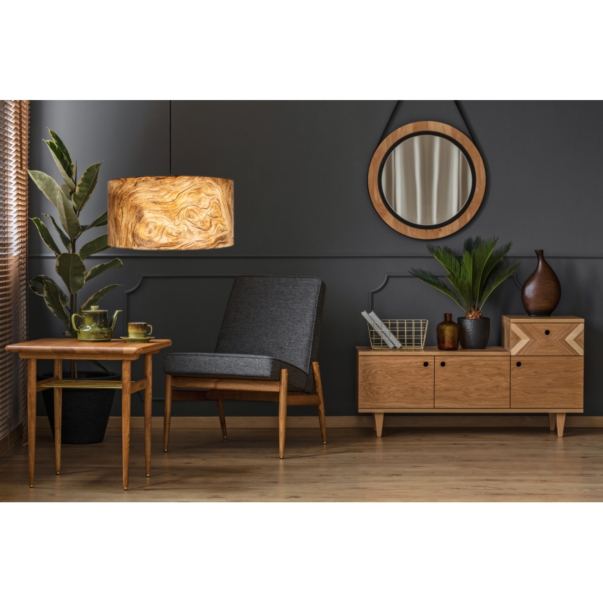 Lustră pe cablu AXEL 1xE27/60W/230V bej/maro d. 40cm