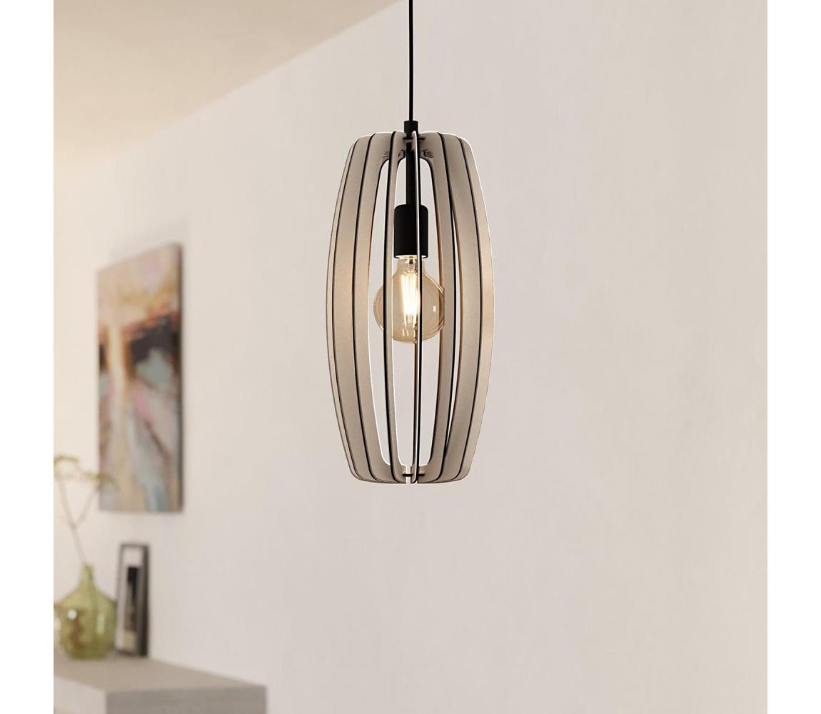 Lustră pe cablu BAJAZZARA 1xE27/40W/230V crem Eglo 900502