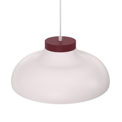 Lustră pe cablu BASCA 1xE27/15W/230V crem/vișiniu