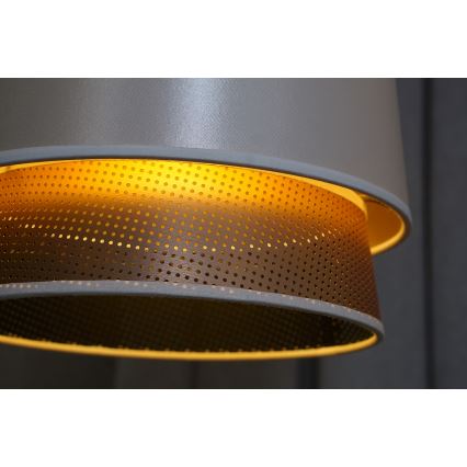 Lustră pe cablu BELL Duolla SHINY 1xE27/15W/230V d. 25 cm alb/cupru