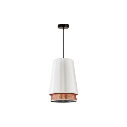 Lustră pe cablu BELL Duolla SHINY 1xE27/15W/230V d. 25 cm alb/cupru