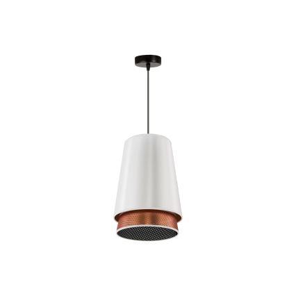 Lustră pe cablu BELL Duolla SHINY 1xE27/15W/230V d. 25 cm alb/cupru