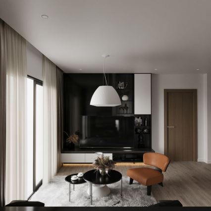 Lustră pe cablu BELLA 3xE27/60W/230V d. 60 cm albă