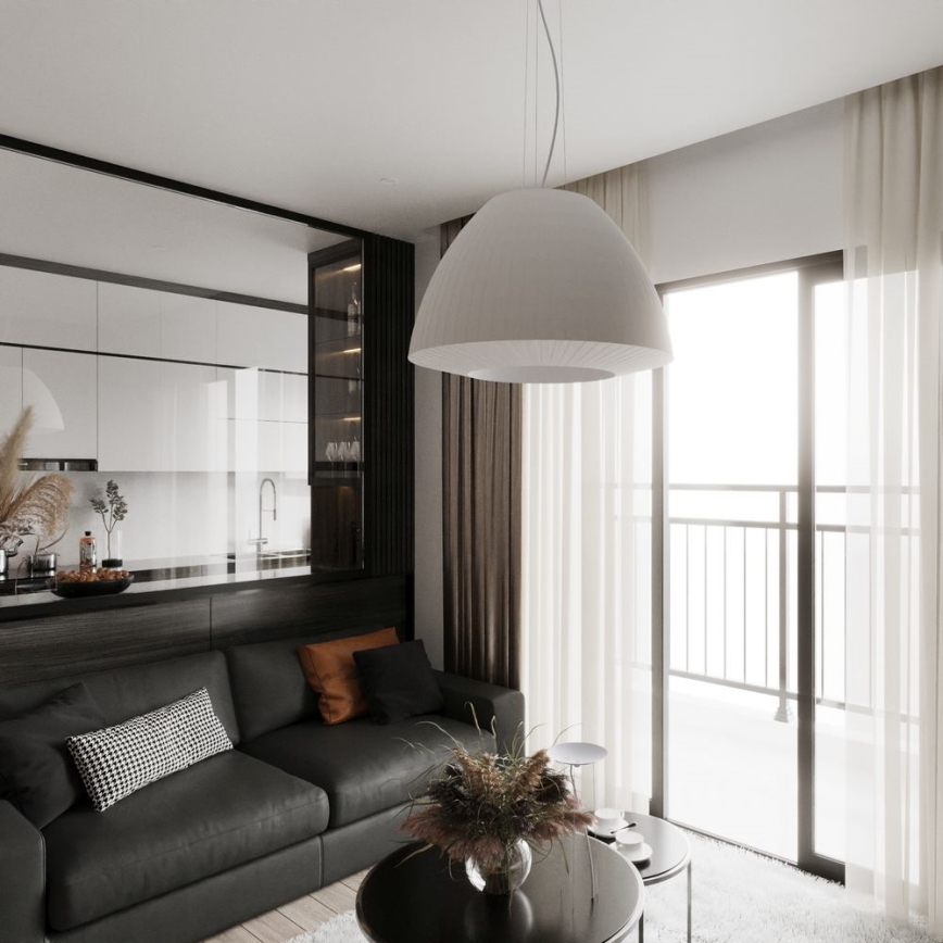 Lustră pe cablu BELLA 3xE27/60W/230V d. 60 cm albă